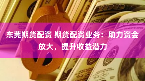 东莞期货配资 期货配资业务：助力资金放大，提升收益潜力